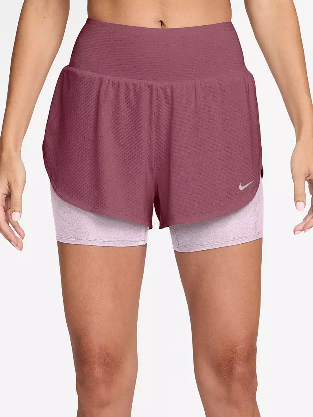 NWT Nike Flow Dri-Fit 2-in-1 Mesh Running Shorts